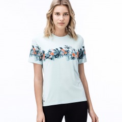 Женская футболка Lacoste с цветочным узором