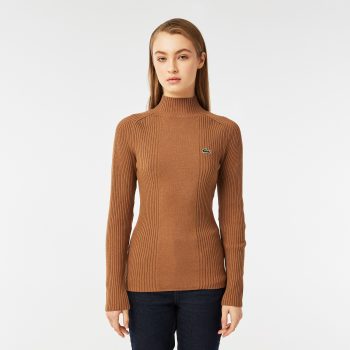 Женский свитер-водолазка Lacoste с длинным рукавом
