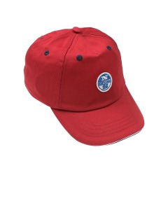 Красная бейсболка с лого NORTH SAILS