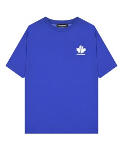 Синяя футболка с короткими рукавами Dsquared2