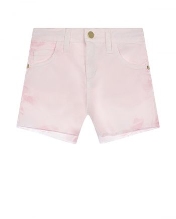 Розовые шорты с принтом "tie-dye" Miss Grant