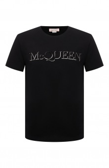 Хлопковая футболка Alexander McQueen